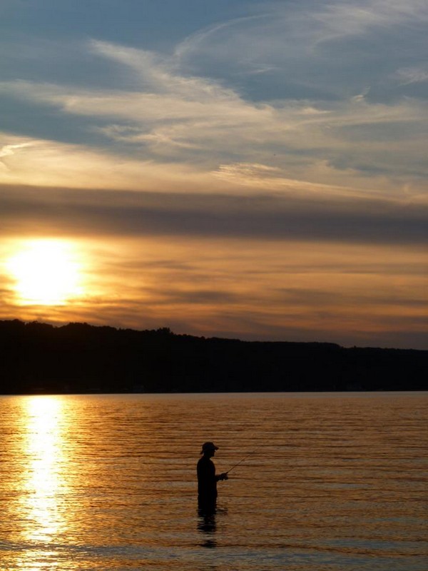 A Fisherman at the Finger Lakes