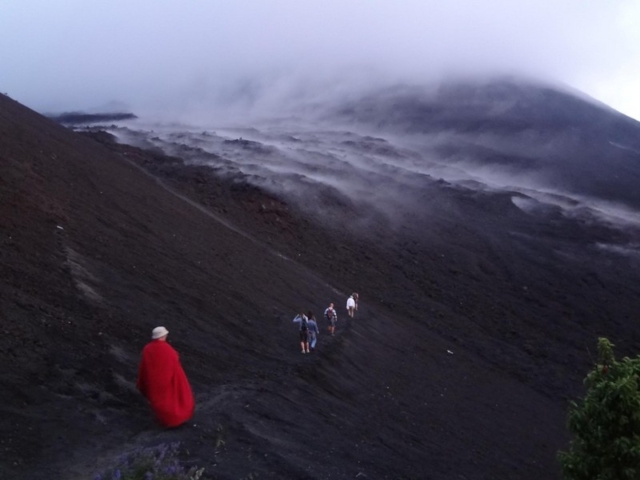 Climbing the Pacaya volcano, Guatemala