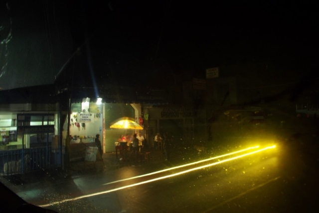 Crossing into Guatemala at night