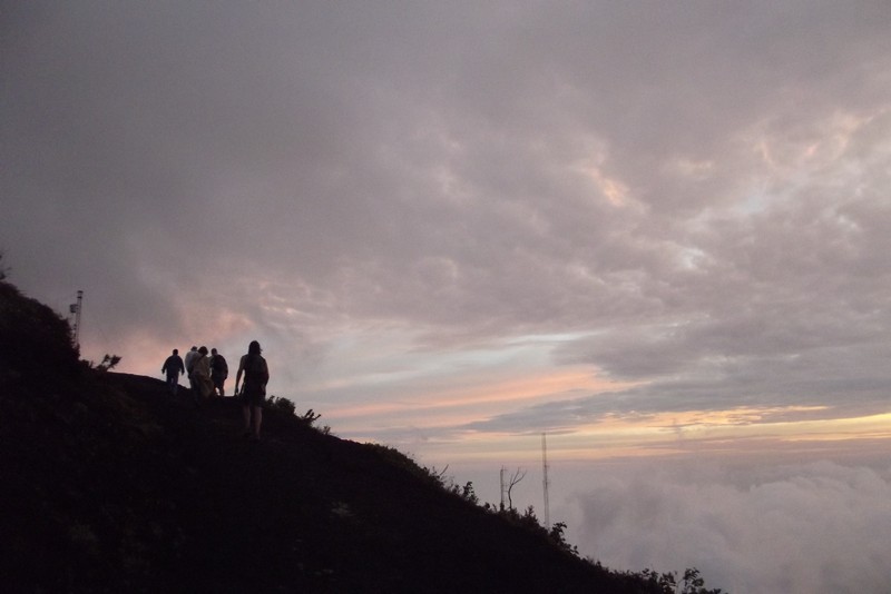 Hiking an active volcano in Guatemala