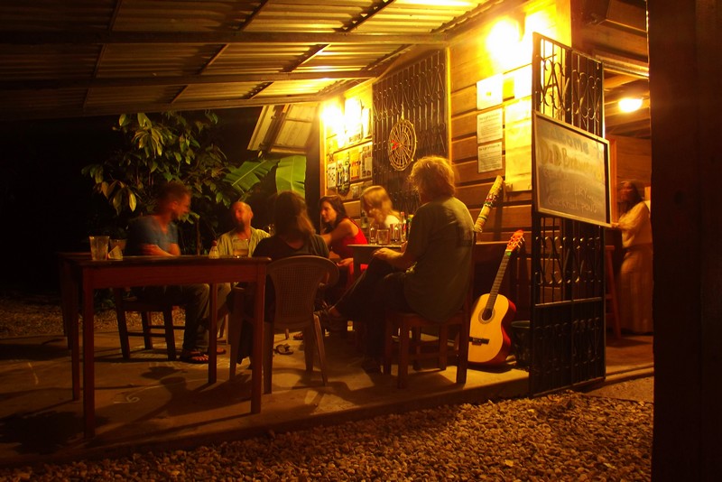 At the D&D Brewery and Hostel, Honduras