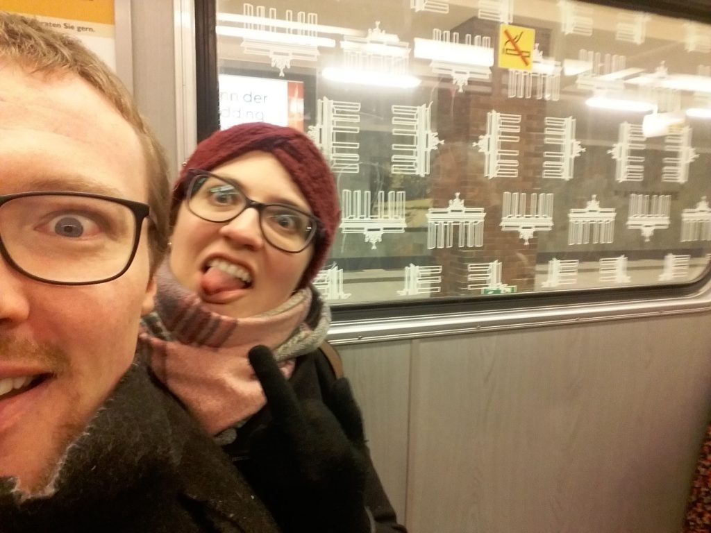 Two fools on a subway