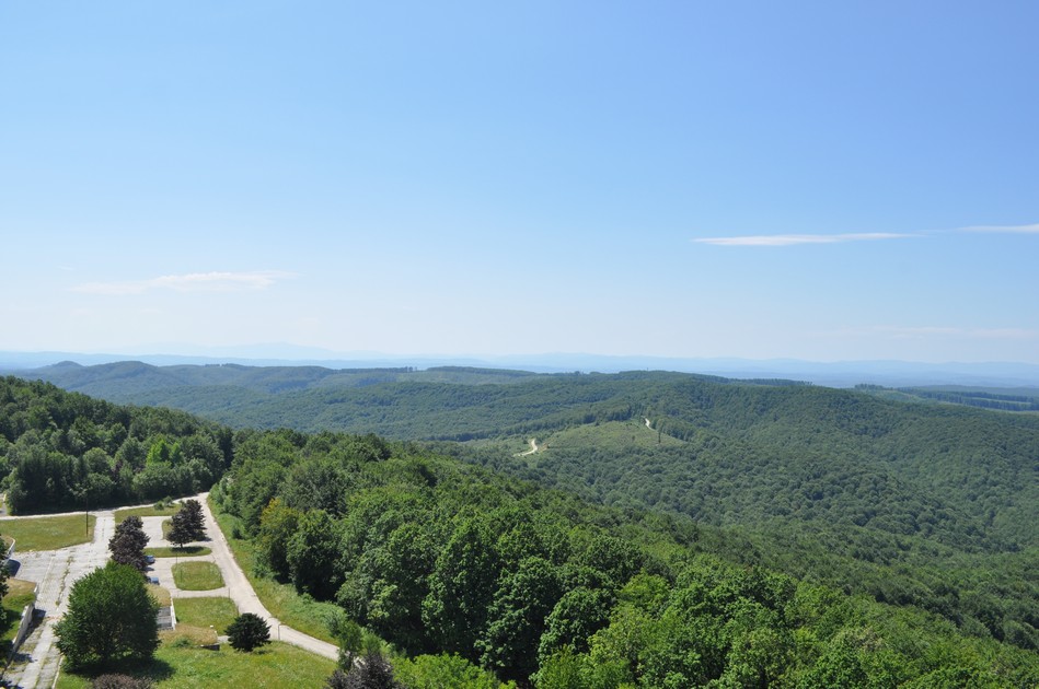 The view from Petrova Gora - Croatian monument
