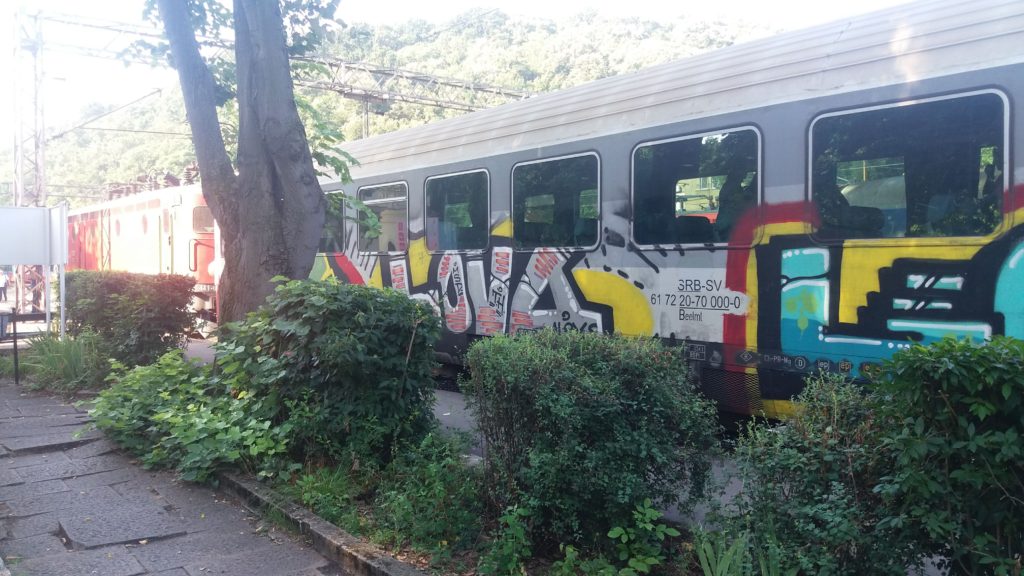 train carriage graffiti 